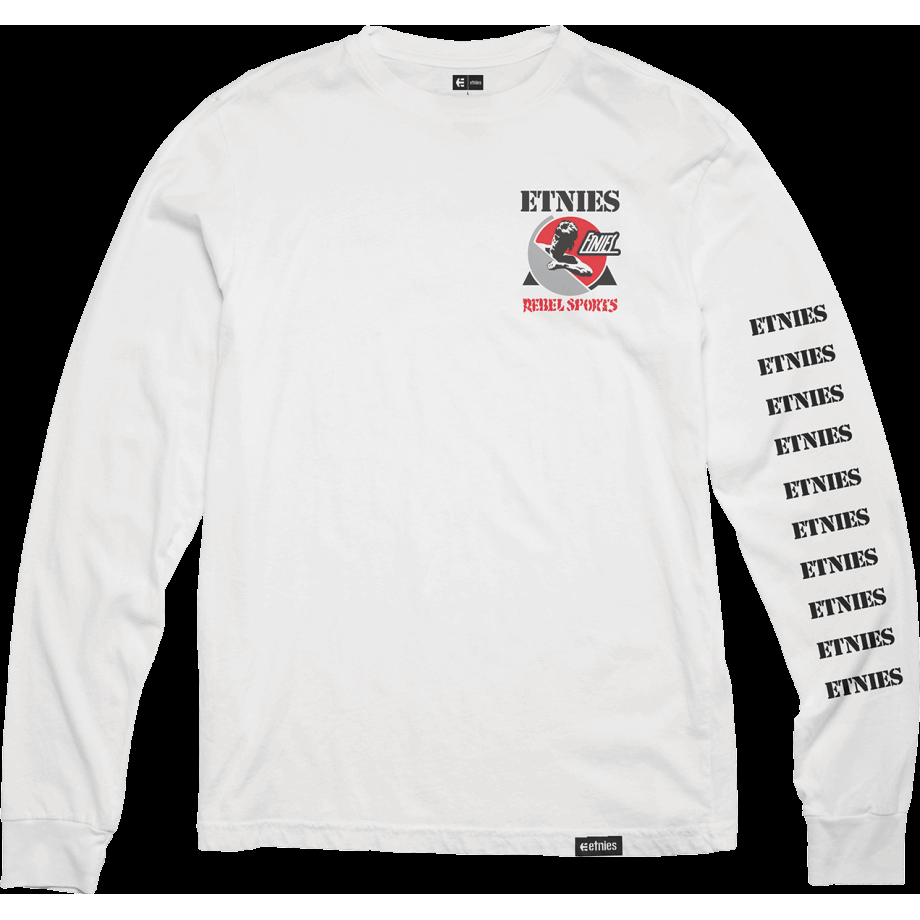 Biała Koszulka Etnies Rebel Sports Sport L/s