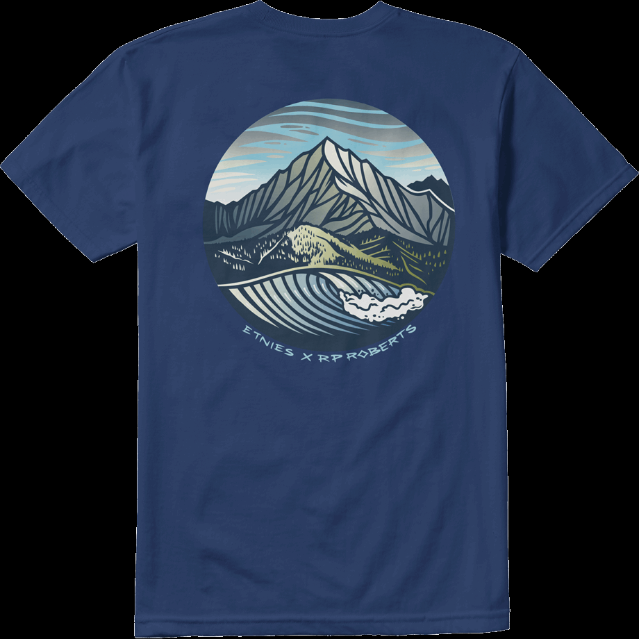 T-shirt RP Round Wave Etnies Granatowy